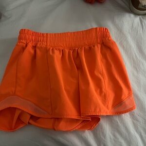 Lululemon Athletica Bright Orange Athletic Shorts